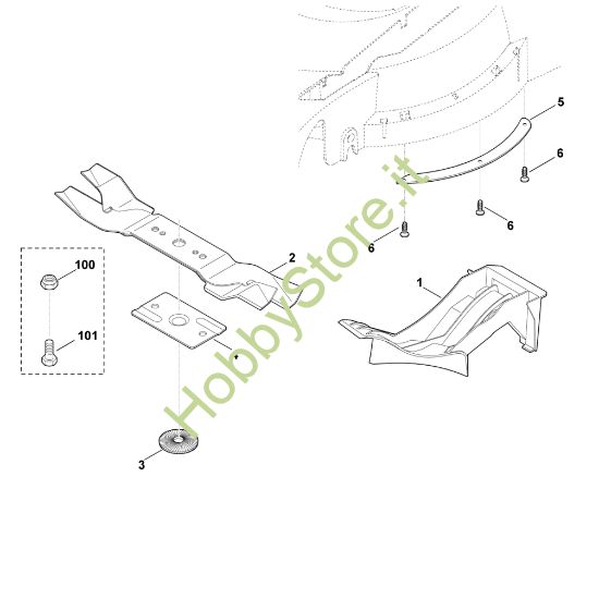 Picture of A - Kit mulching Kit 545