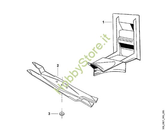 A - Kit mulching Parti accessorie Kit 55 M della marca Viking