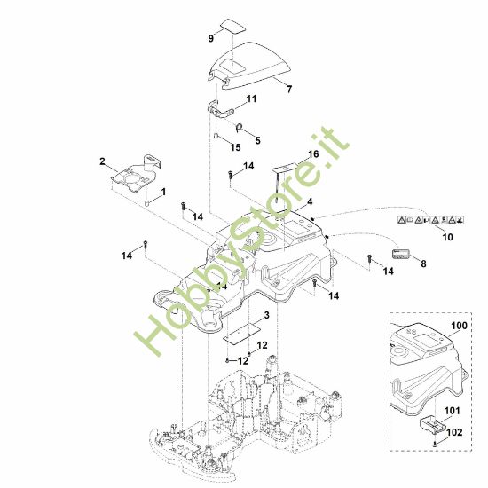 Picture of B - Parte superiore scocca MI 422.0 P