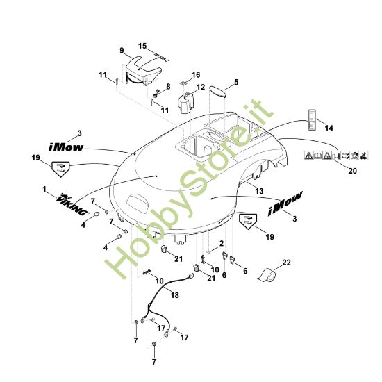 Picture of A - Parte superiore scocca MI 555.0 C