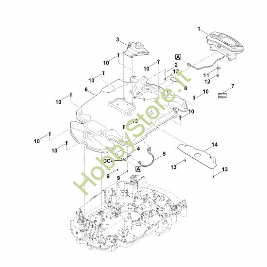 Picture of B - Parte superiore scocca MI 632.1