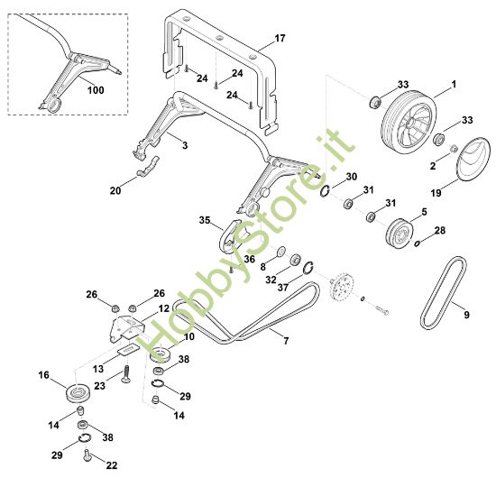 Picture of E - Asse posteriore, Trazione LB 540