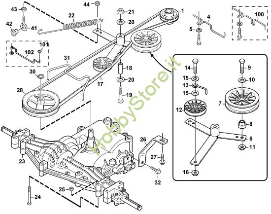 Picture of J - Gruppo conico e differenziale MF 440