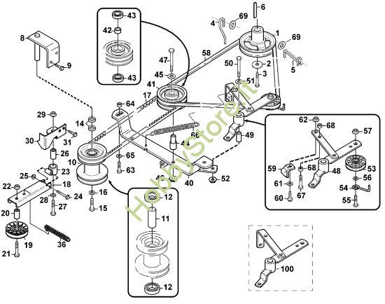 Picture of L - Azionamento apparato di taglio MF 440