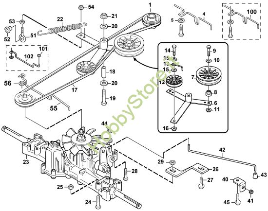 Picture of J - Gruppo conico e differenziale MF 460