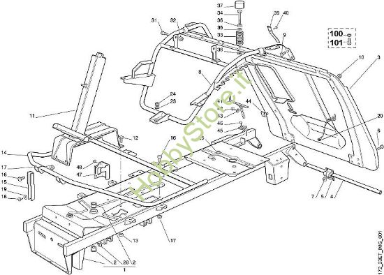 A - Telaio MR MR 340 della marca Viking