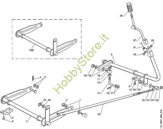 G - Sollevamento apparato di taglio MR MR 340 della marca Viking