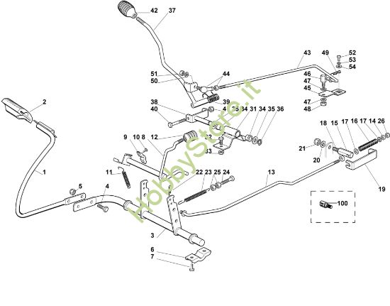 Picture of D - Freno e leva selettrice MR 345