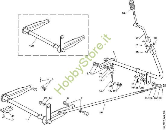 G - Sollevamento apparato di taglio MR MR 380 della marca Viking