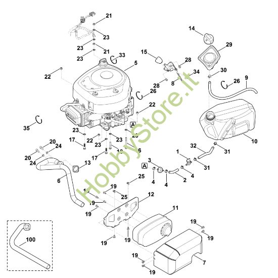Picture of G - Motore, serbatoio MR 4082.0