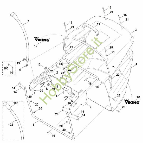 Picture of M - Cesto raccolta erba MR 4082.0