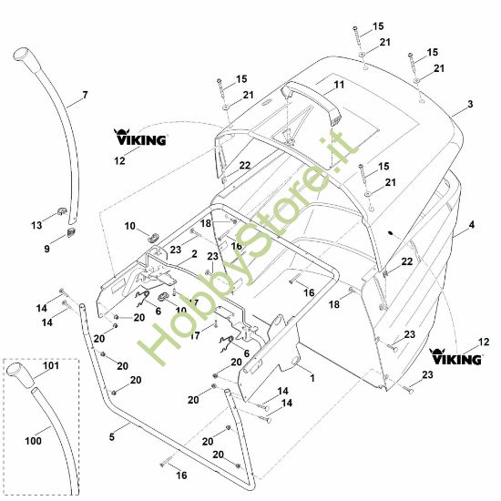 Picture of M - Cesto raccolta erba MR 4082.1