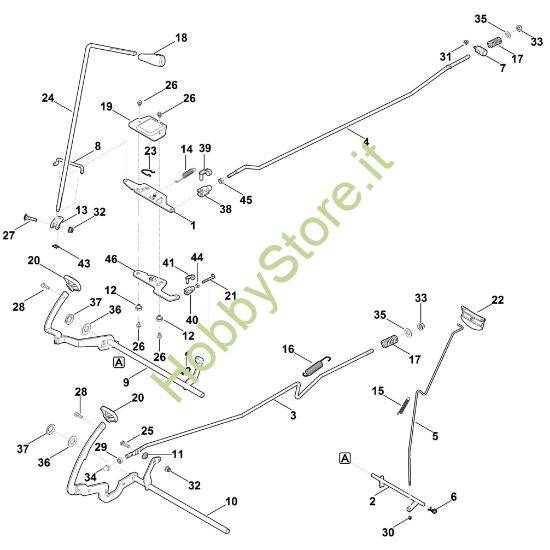 Picture of I - Freno e leva selettrice MR 4082.2