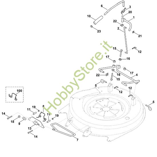 Picture of J - Sollevamento apparato di taglio MR 4082.2