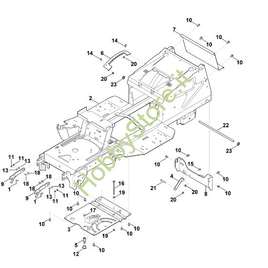 Picture of A - Telaio MT 4097.0 SX