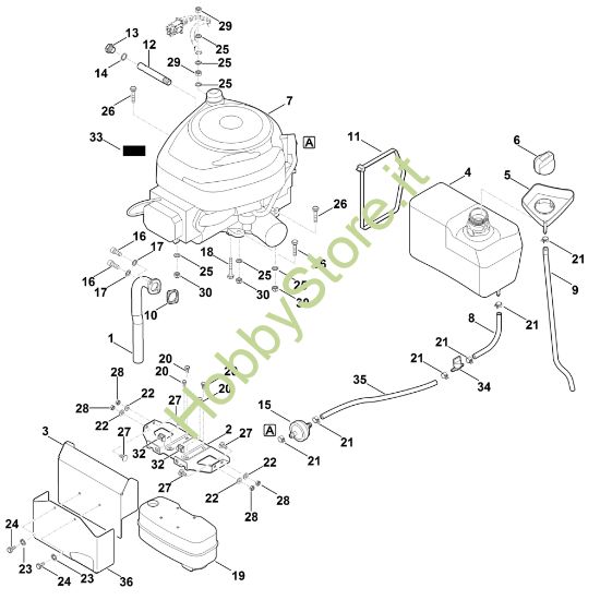 Picture of G - Motore, serbatoio MT 4097.1 S