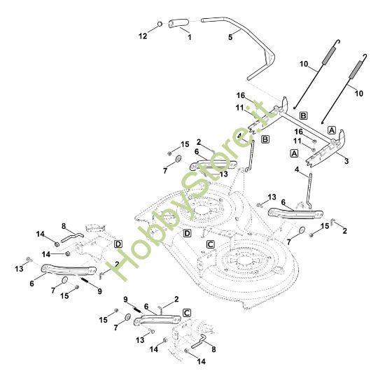 Picture of J - Sollevamento apparato di taglio MT 4097.1 S