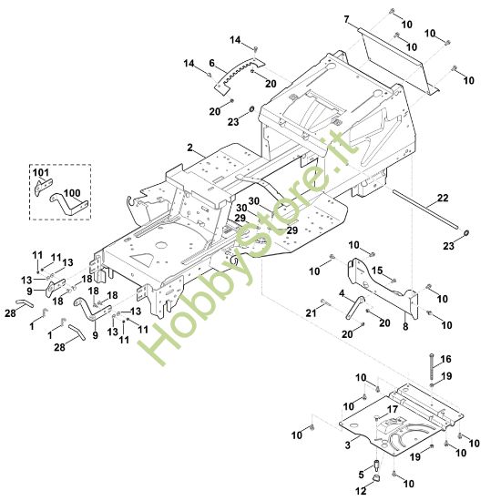 Picture of A - Telaio MT 4097.1 SX