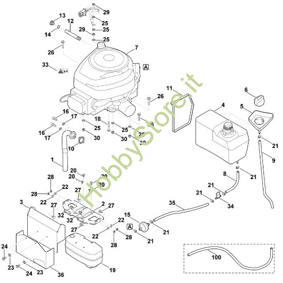 Picture of I - Motore, serbatoio MT 5097.0
