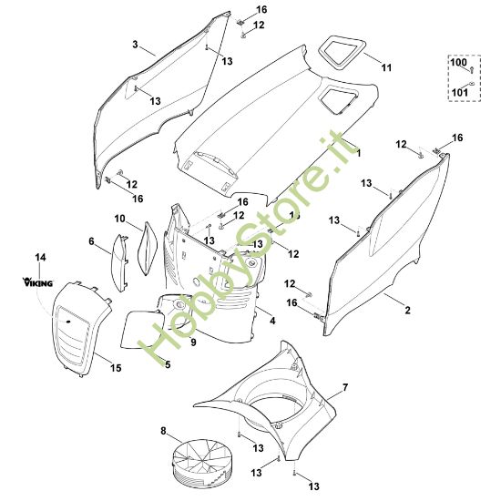 Picture of E - Cofano motore MT 5097.0 C