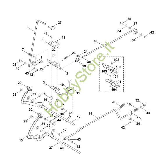 Picture of K - Freno e leva selettrice MT 5097.0 C