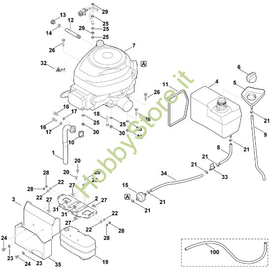 Picture of I - Motore, serbatoio MT 5097.0 G