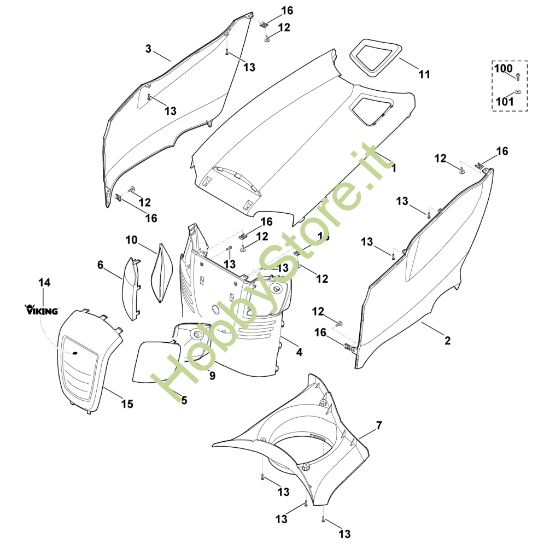 Picture of E - Cofano motore MT 5097.0 K