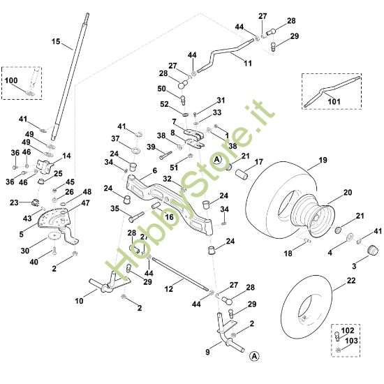 Picture of F - Sterzo, ruota anteriore MT 5097.0 K