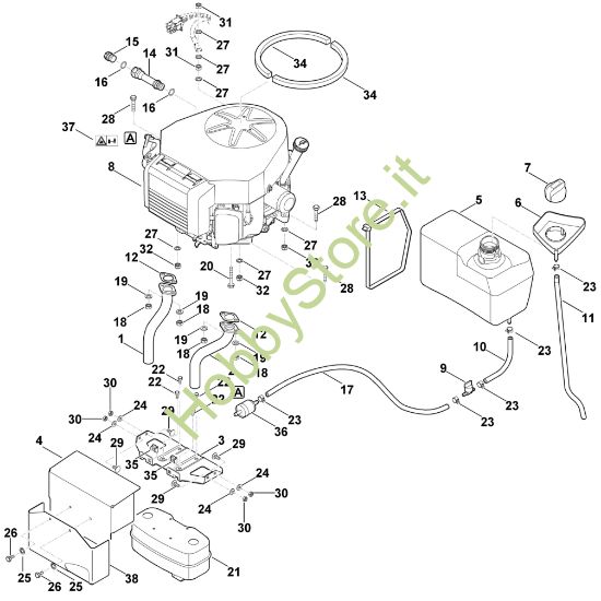 Picture of I - Motore, serbatoio MT 5097.0 K