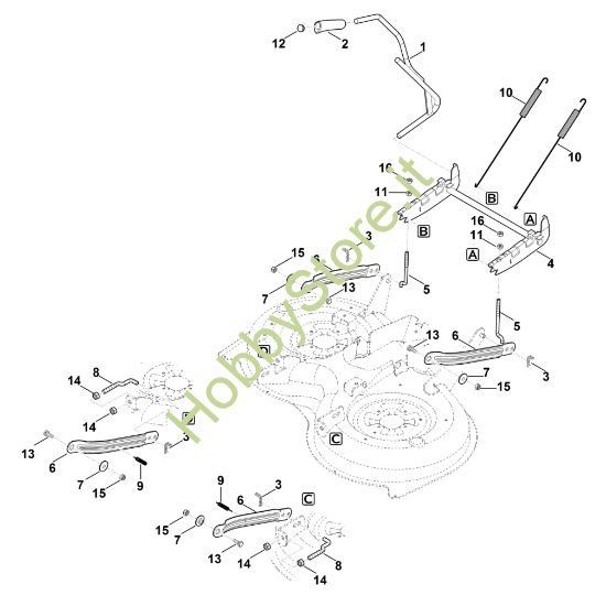 Picture of K - Sollevamento apparato di taglio MT 5097.1