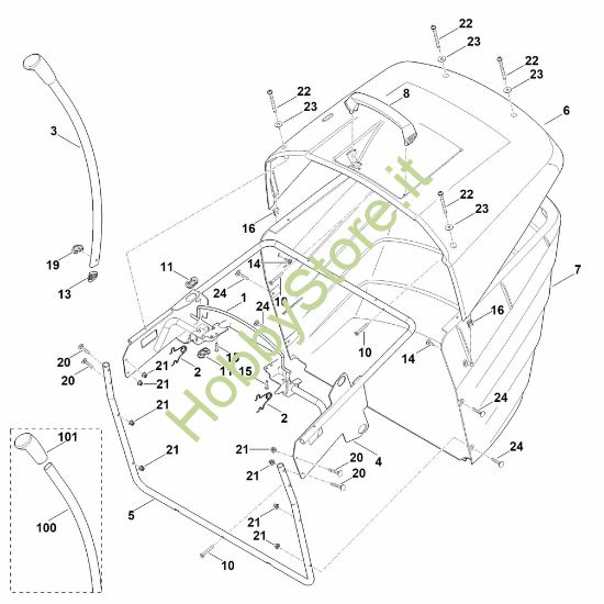 Picture of N - Cesto raccolta erba MT 5097.1