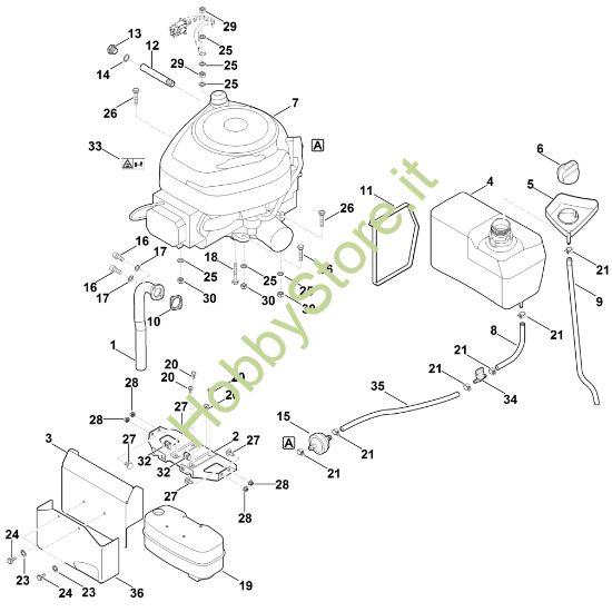 Picture of H - Motore, serbatoio MT 5097.1 C