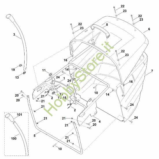 Picture of N - Cesto raccolta erba MT 5097.1 C