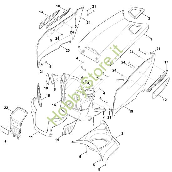 Picture of D - Cofano motore MT 5097.1 Z