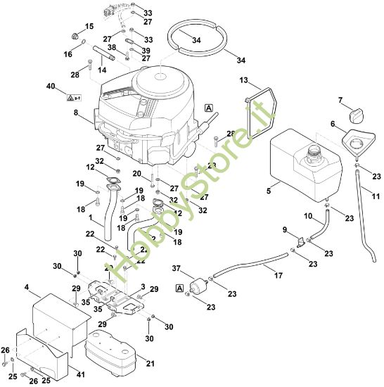 Picture of H - Motore, serbatoio MT 5112.1 Z