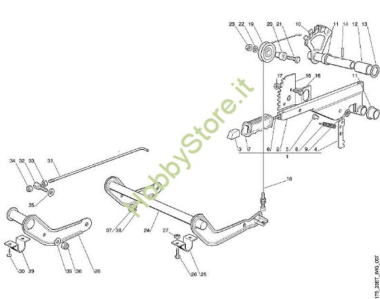 G - Sollevamento apparato di taglio MT MT 540 della marca Viking