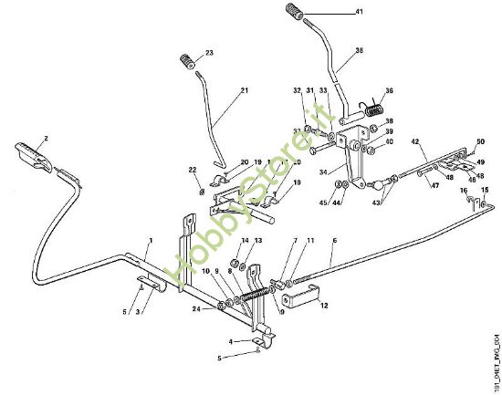 D - Freno e leva selettrice MT MT 545 della marca Viking