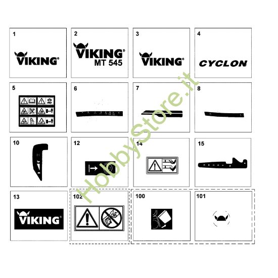 Picture of N - Etichetta adesiva MT 545