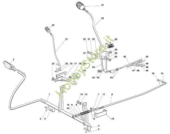 Picture of D - Freno e leva selettrice MT 545 L