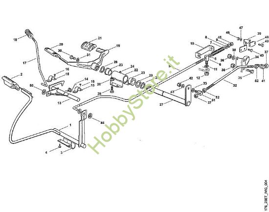 D - Freno e leva selettrice MT MT 580 della marca Viking