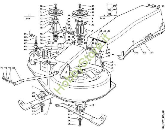 I - Apparato di taglio -2 MT MT 580 della marca Viking