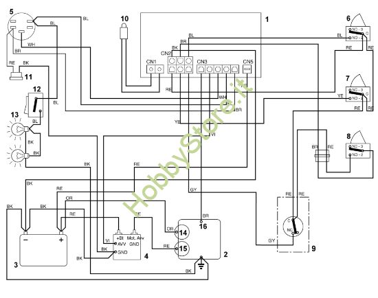 Picture of K1 - Schema elettrico MT 585 L