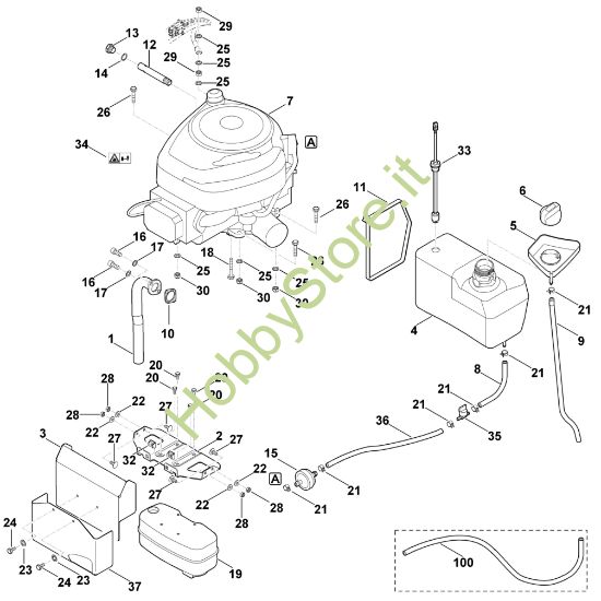 Picture of I - Motore, serbatoio MT 6112.0 C