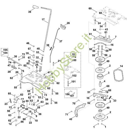 Picture of L - Giunto lama, freno di parcheggio MT 6112.0 C
