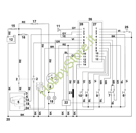 Picture of S - Schema elettrico MT 6112.0 C