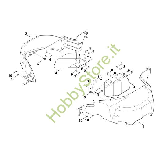 Picture of D - Copertura di protezione apparato di taglio MT 6112.0 K