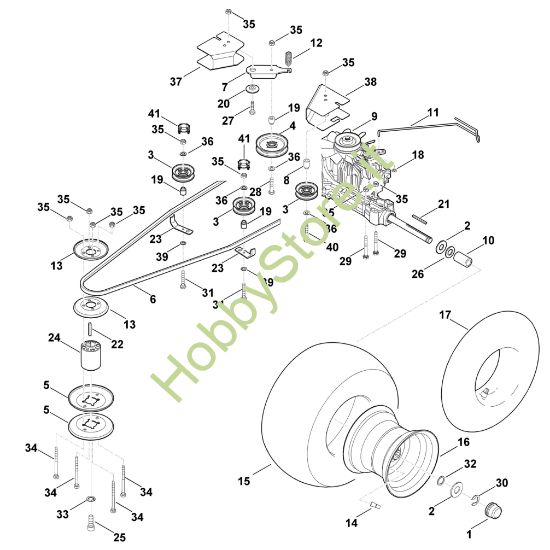 Picture of J - Cambio, ruota posteriore MT 6112.0 K