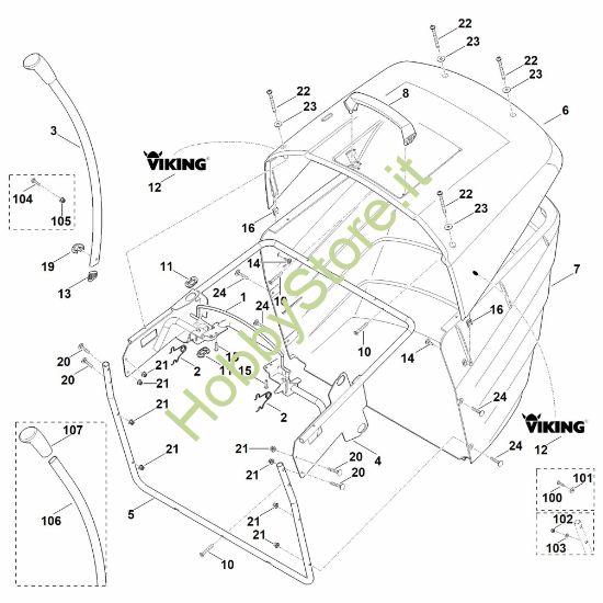 Picture of Q - Cesto raccolta erba MT 6112.0 ZL