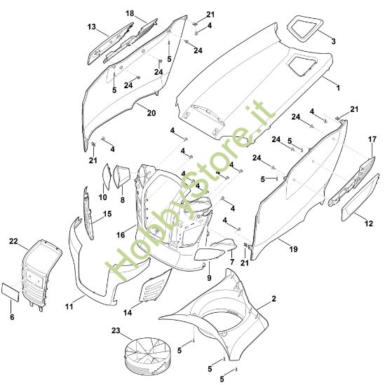 Picture of D - Cofano motore MT 6112.1 C