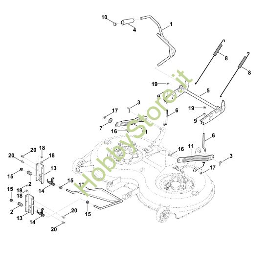 Picture of K - Sollevamento apparato di taglio MT 6112.1 ZL
